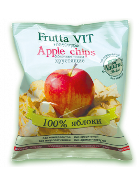 Яблочные чипсы хрустящие Frutta Vit 35г*20 Яблочные чипсы хрустящие Frutta Vit 35г*20